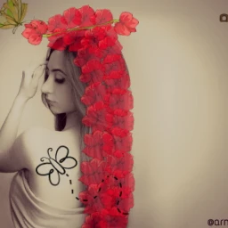 gdflowercrown people photography beautifypicsart butterfly